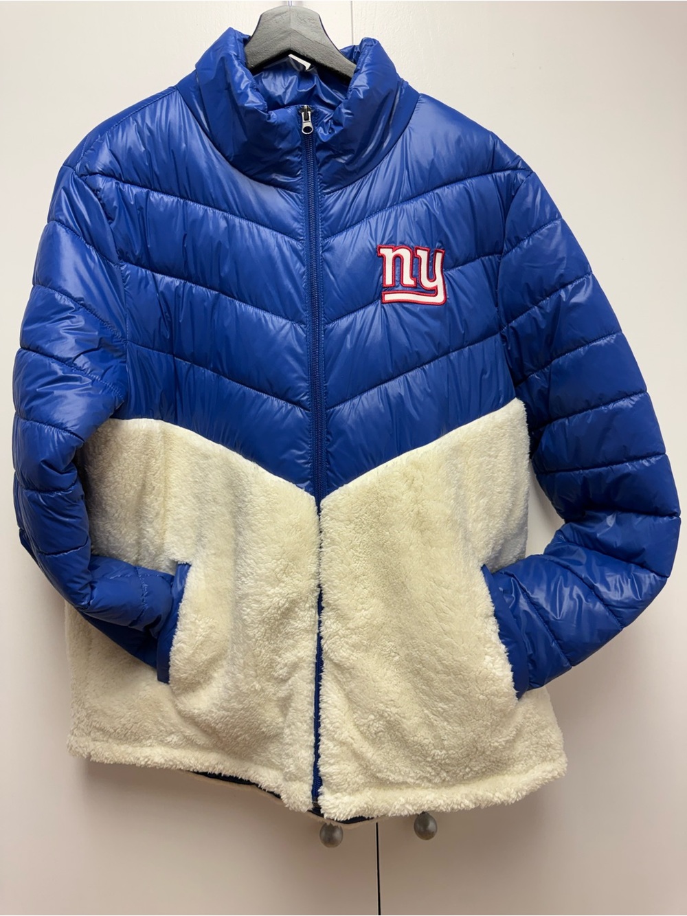 NFL Women's XXL Blue Jacket with Red Logo Accent NWT